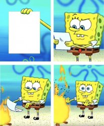 0163 / Spongebob Burning Paper 第 1 张参考图