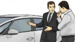 0194 / Car Salesman Slaps Roof Of Car 第 1 张参考图