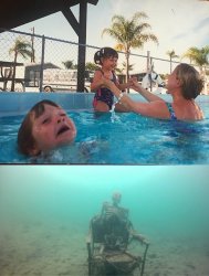 0211 / drowning kid + skeleton 第 1 张参考图
