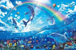 0267 / Happy dolphin rainbow 第 1 张参考图