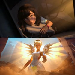0279 / Overwatch Mercy Meme 第 1 张参考图