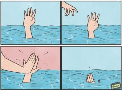 0296 / High five drown 第 1 张参考图
