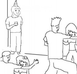 0343 / Guy in corner of party 第 1 张参考图