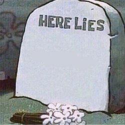 0611 / Here Lies Spongebob Tombstone 第 1 张参考图