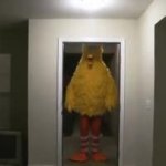 0665 / Big bird kicks down a door 第 1 张参考图