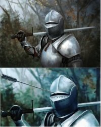 0728 / Knight with arrow in helmet 第 1 张参考图