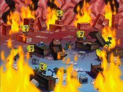 0829 / spongebob fire 第 1 张参考图