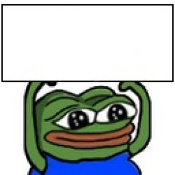 0887 / Pepe holding sign 第 1 张参考图