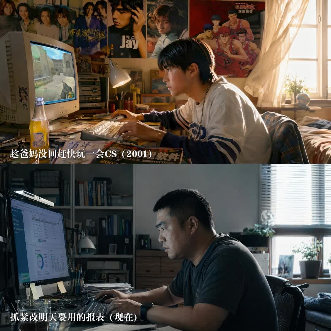 花有重开日，人无再少年。那些回不去的旧时光，用 把记忆重新变清晰 第 1 张参考图